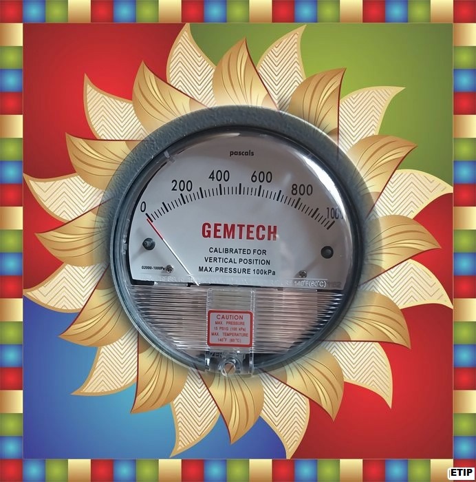 Supplier Gemtech Differential Pressure Gauge In Indore Madhya Pradesh - Accuracy: A 2% (-Ha Model A 1) Of Fs (A 3% (-Ha A 1.5%) On -0