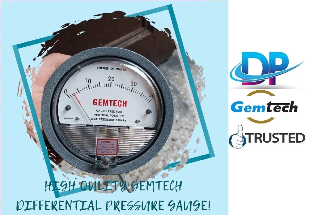 Gemtech Differential Pressure Gauges Instrument - Kurla West Mumbai - Accuracy: A 2% Of Full Span At 70 (21 (A 3% On -0