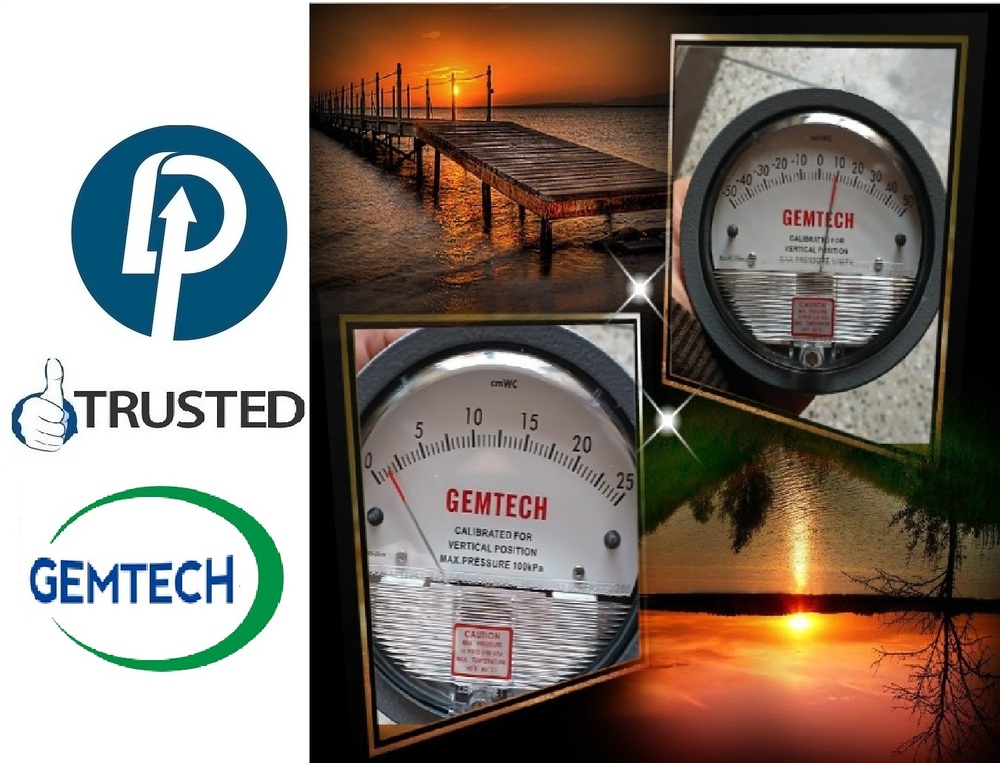 Gemtech Differential Pressure Gauges Instrument - Kurla West Mumbai - Accuracy: A 2% Of Full Span At 70 (21 (A 3% On -0
