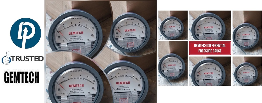 Gemtech Differential Pressure Gauges Instrument - Kurla West Mumbai - Accuracy: A 2% Of Full Span At 70 (21 (A 3% On -0