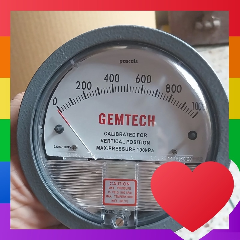 Wholesaler India Gemtech Differential Pressure Gauge In Chuttugunta Vijayawada Andhra Pradesh