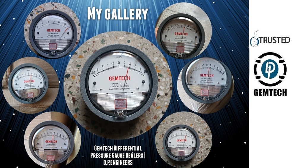 Black Series S2000 Gemtech Differential Pressure Gauges Wholesale Dealers By Chennai Tamil Nadu - Accuracy: A 2% Of Full Span At 70 (21 (A 3% On -0
