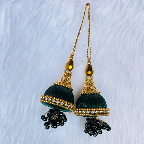 Green Golden Fancy Tassel Latkan