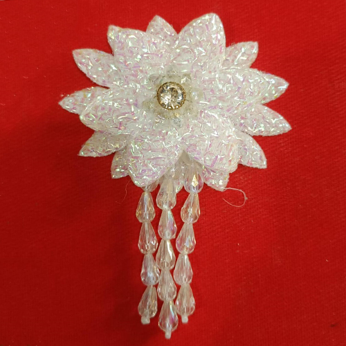 White Big Size Flower Latkan
