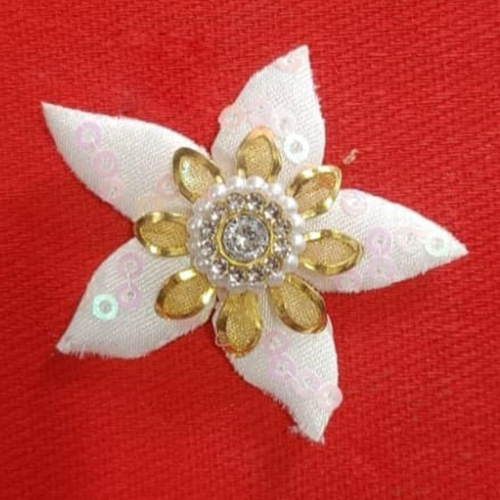 Organza Beaded Flower Lace Patch