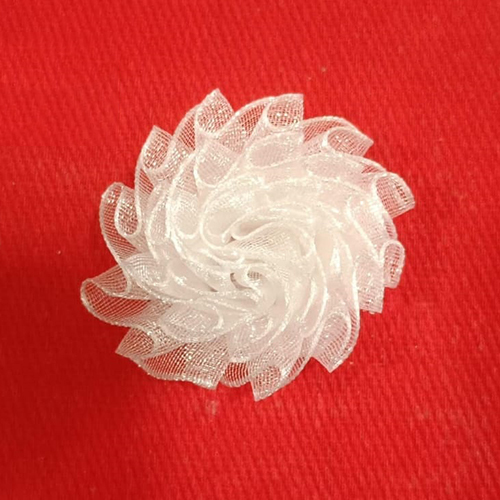 Organza Fabric Artificial Flower Patch