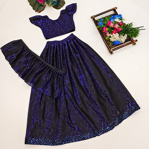 Kids Blue Delta Choli