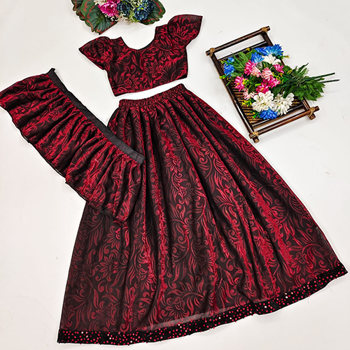 Kids Red Delta Choli