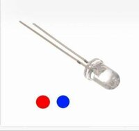 LED RED BLUE 5MM LONG LEG, Common Anode