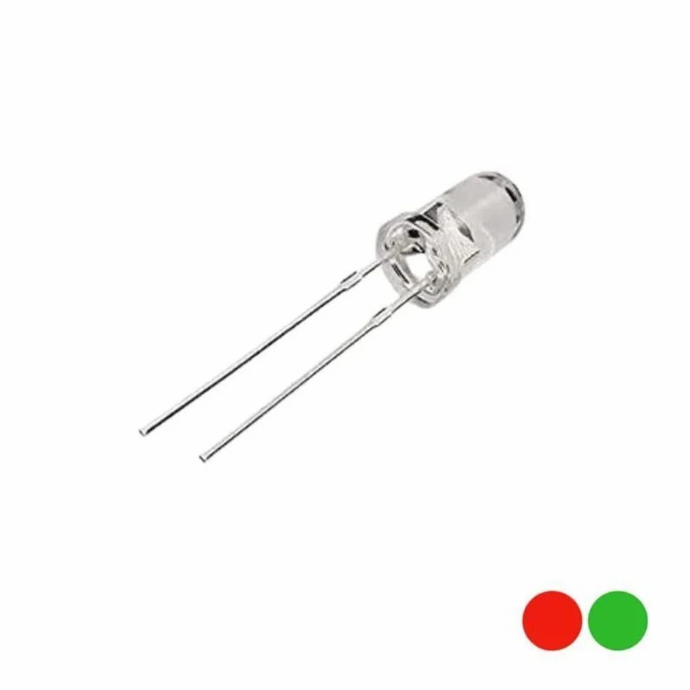 LED RED GREEN 5MM LONG LEG
