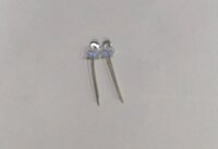RED BLUE LED 5 MM SHORT LEG