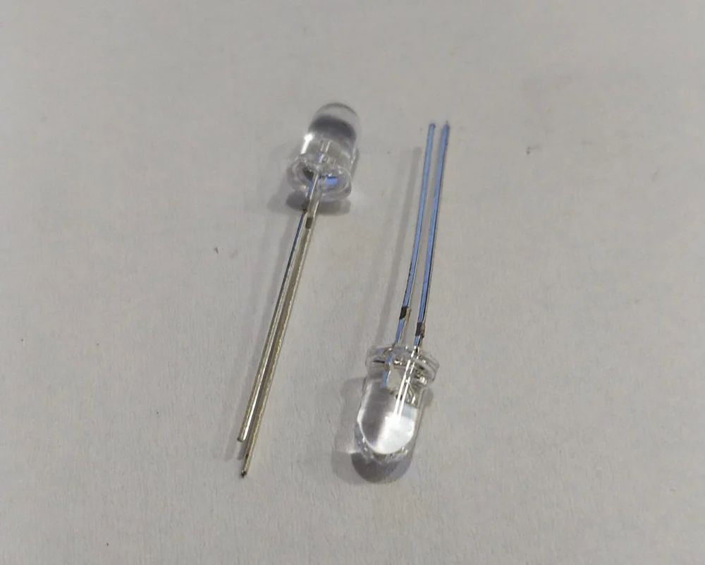 RED BLUE LED 5 MM SHORT LEG