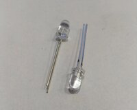 RED BLUE LED 5 MM SHORT LEG