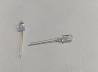RED BLUE LED 5 MM SHORT LEG