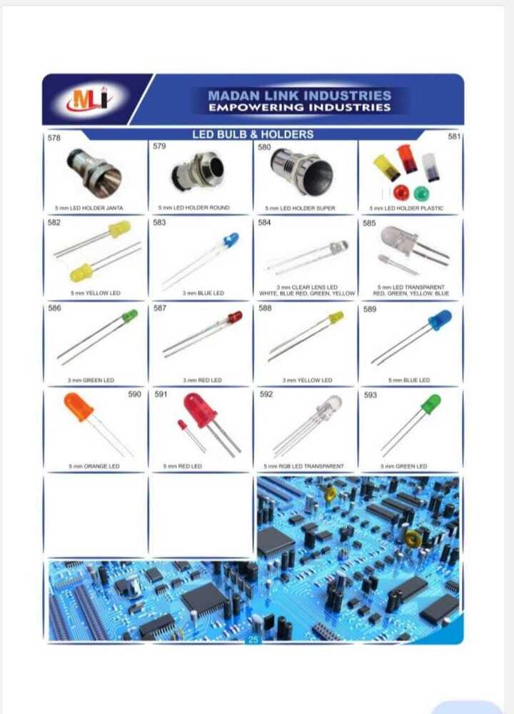 5mm & 3 Mm Led Holder Plastic - Color: Red