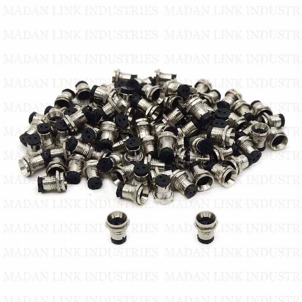 5mm LED Holder Chrome Metal Silver Covered