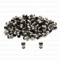 5mm LED Holder Chrome Metal Silver Covered