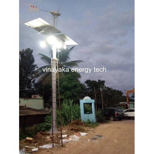 Wind Solar High Mast Light - Color: White
