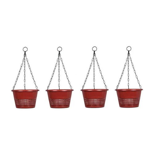 8.75 Inch Orchid Hanging Pot With Chain Terra