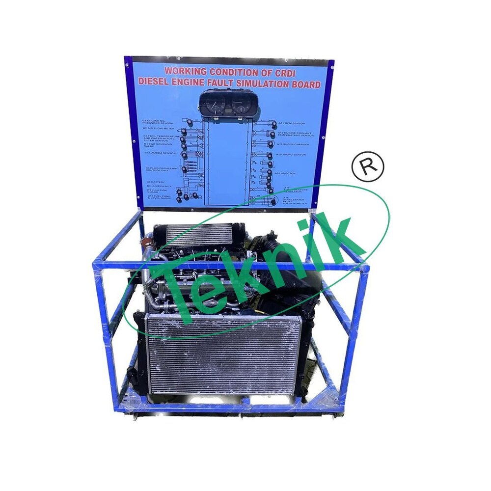 Diesel Engine Crdi - 4 Stroke Engine (Working Condition) Assembly With Fault Simulation Board