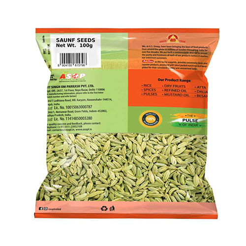 100g Saunf - Color: Green