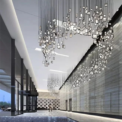 Multicolor Crystal Maple Leaf Chandelier