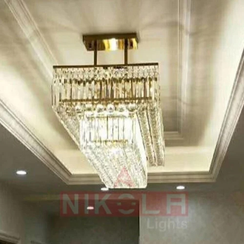 8W Roof Mounted Crystal Chandelier