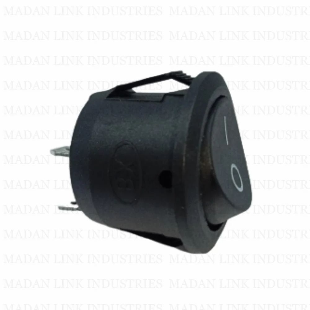 Rs13 Black 2 Pin On-off 105 Rocker