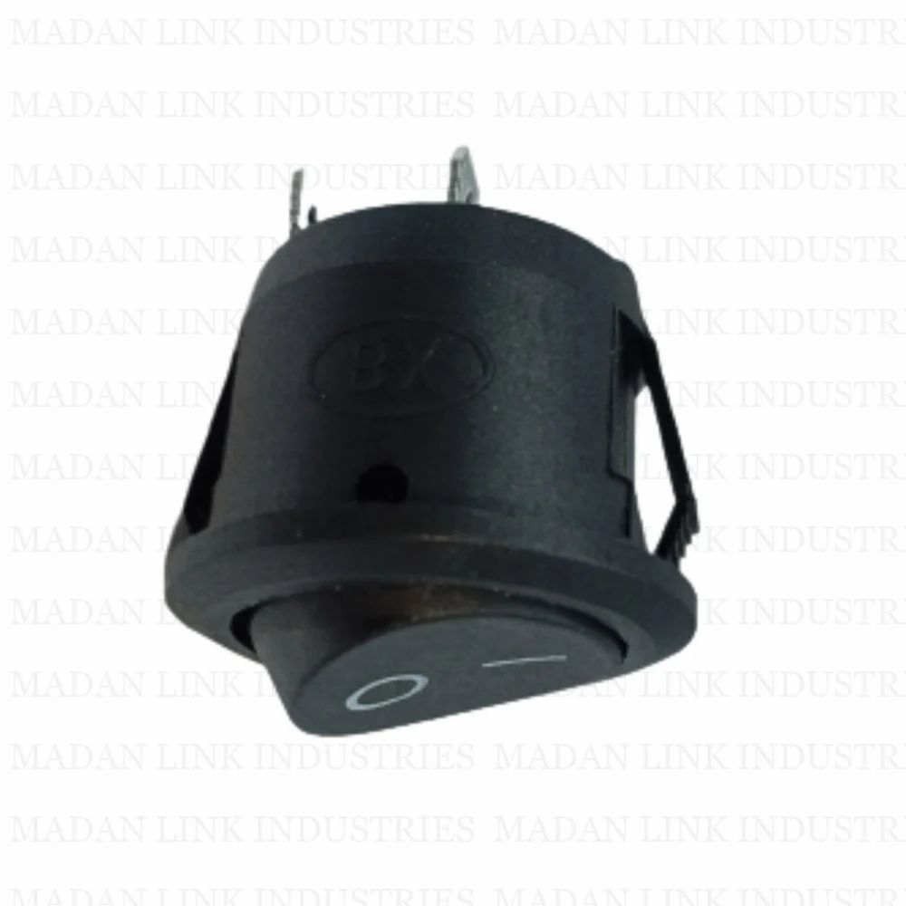 Rs13 Black 2 Pin On-off 105 Rocker