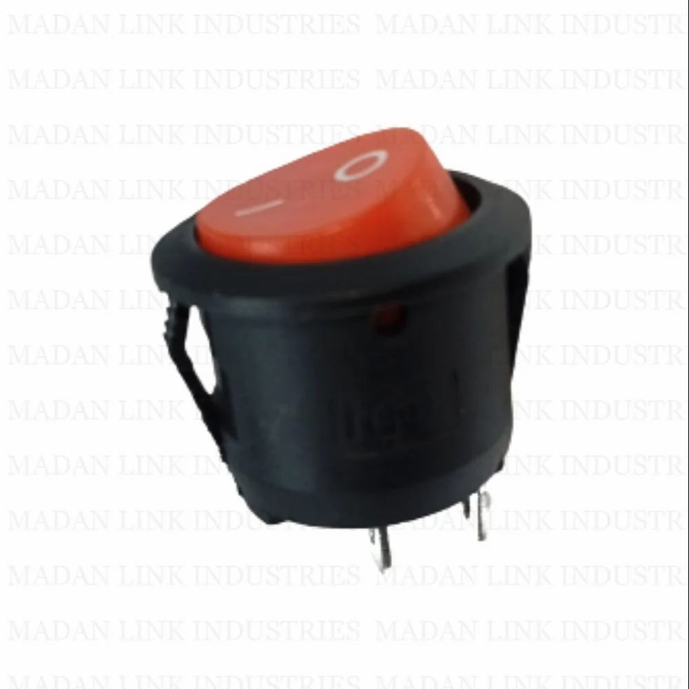  Rocker switch red 2 pin on off 
