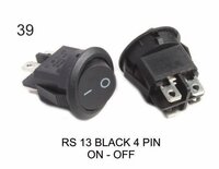 RS 13 BLACK 4 PIN ON-OFF