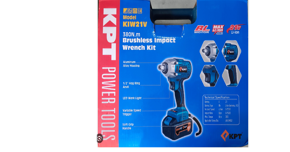 Impact Wrench Kit - Color: Blue