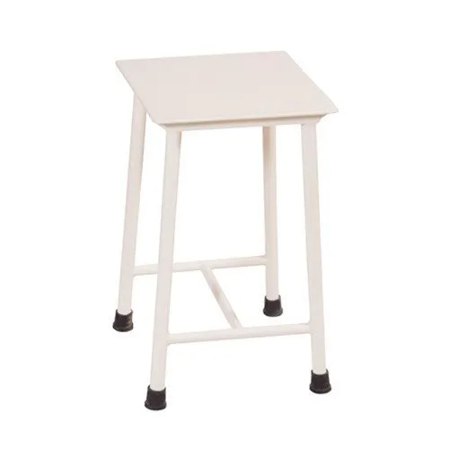 White Hospital Visitor Stool - Maximum Loading: 150  Kilograms (Kg)