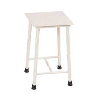 White Hospital Visitor Stool - Maximum Loading: 150  Kilograms (kg)