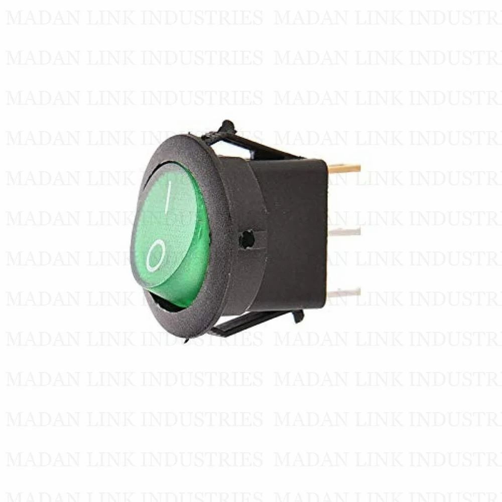 ROCKER SWITCH BLUE LIGHT 3 PIN ON-OFF