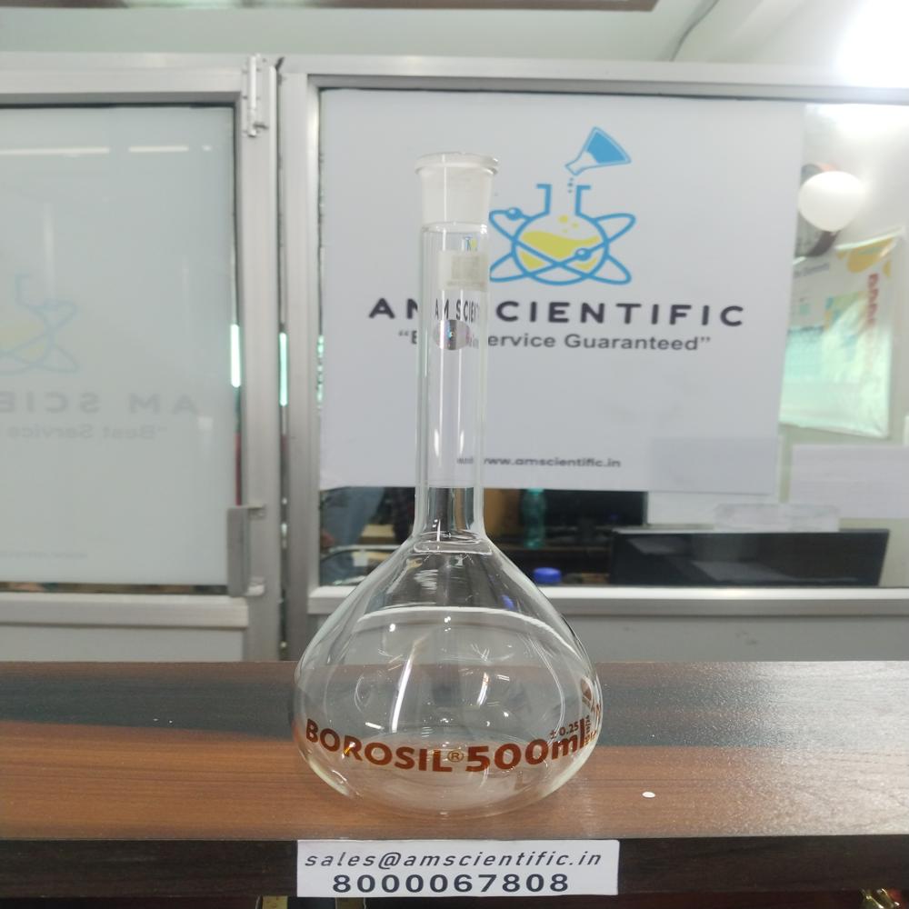 VOLUMETRIC FLASKS Class A Narrow Mouth Clear with Individual Calibration Certificate