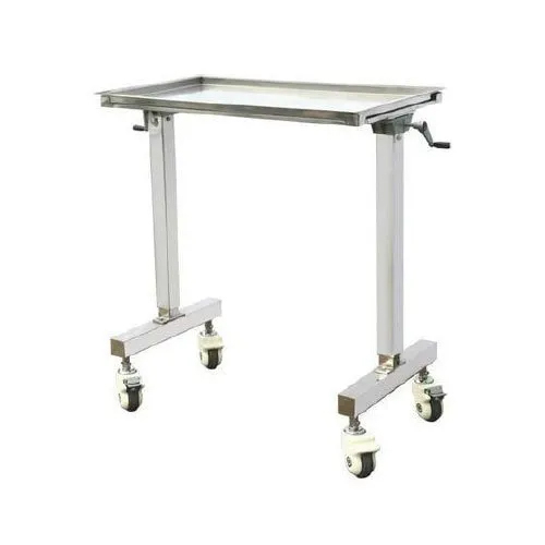 इंस्ट्रूमेंट मयो ट्रॉली ओवर ओटी टेबल
