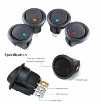 RS 13 YELLOW LIGHT DOT 3 PIN ON-OFF