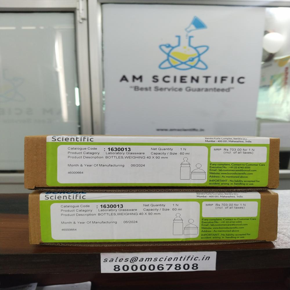 Weighing Bottles With I/c Glass Lid - Color: Transparent