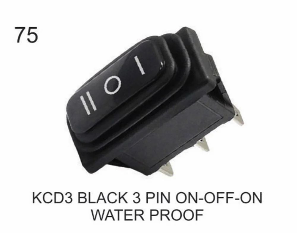 KCD 3 BLUE LIGHT 3 PIN ON-OFF WATER PROOF