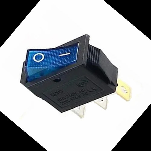 KCD 3 BLUE LIGHT 3 PIN ON-OFF