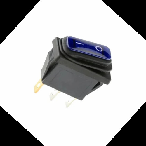 KCD3 BLACK 2 PIN ON-OFF WATER PROOF