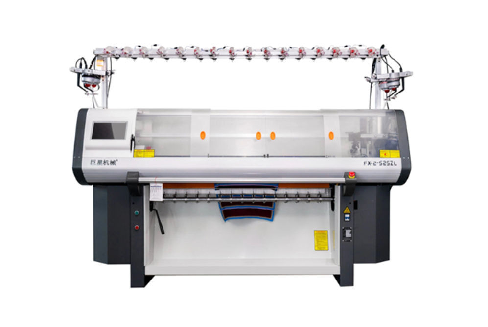 DOUBLE SYSTEM COMPUTERIZED  COLLAR FLAT KNITTING MACHINE