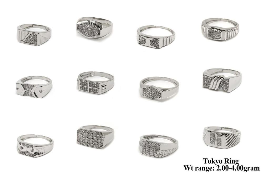 Silver 92.5 Silver Tokyo Ring