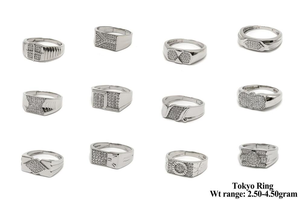 Silver 92.5 Silver Tokyo Ring