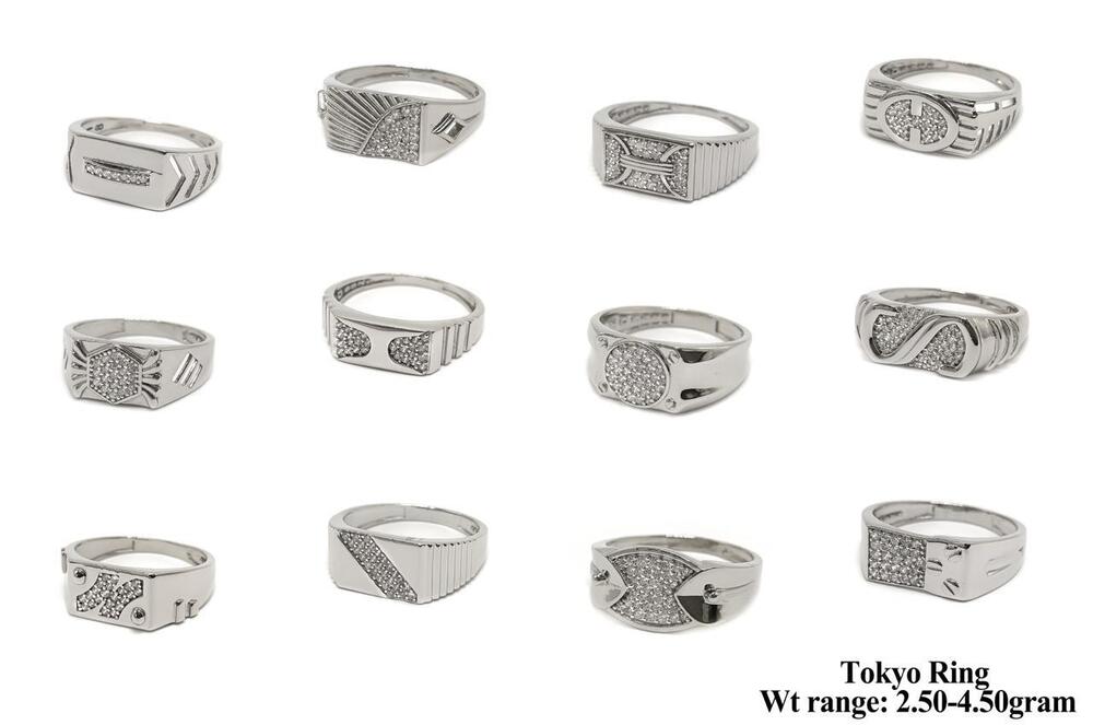 Latest Design 92.5 Silver Ring - Gender: Unisex