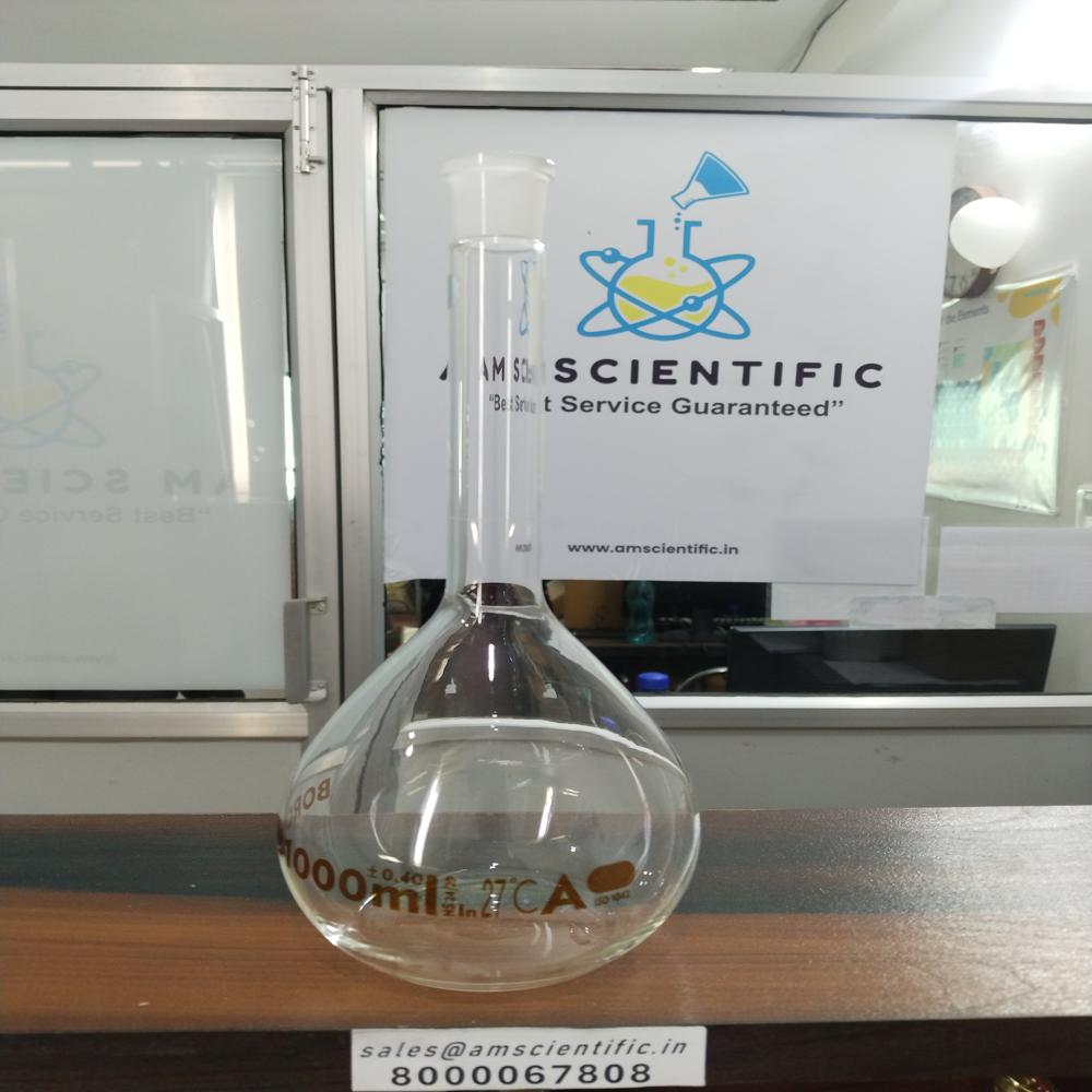 Volumetric Flasks Class A, Narrow Mouth, Clear, With Individual Calibration Certificate - Color: Transparent