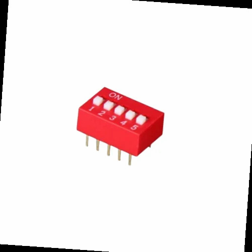 6 Way Dip Switch - Color: Red