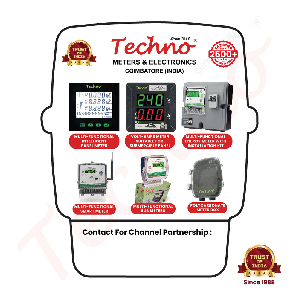 3 Phase Techno Multifunctional Energy Meter