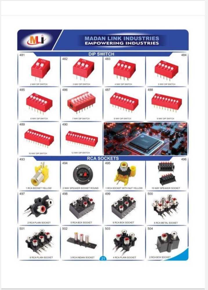9 WAY DIP SWITCH